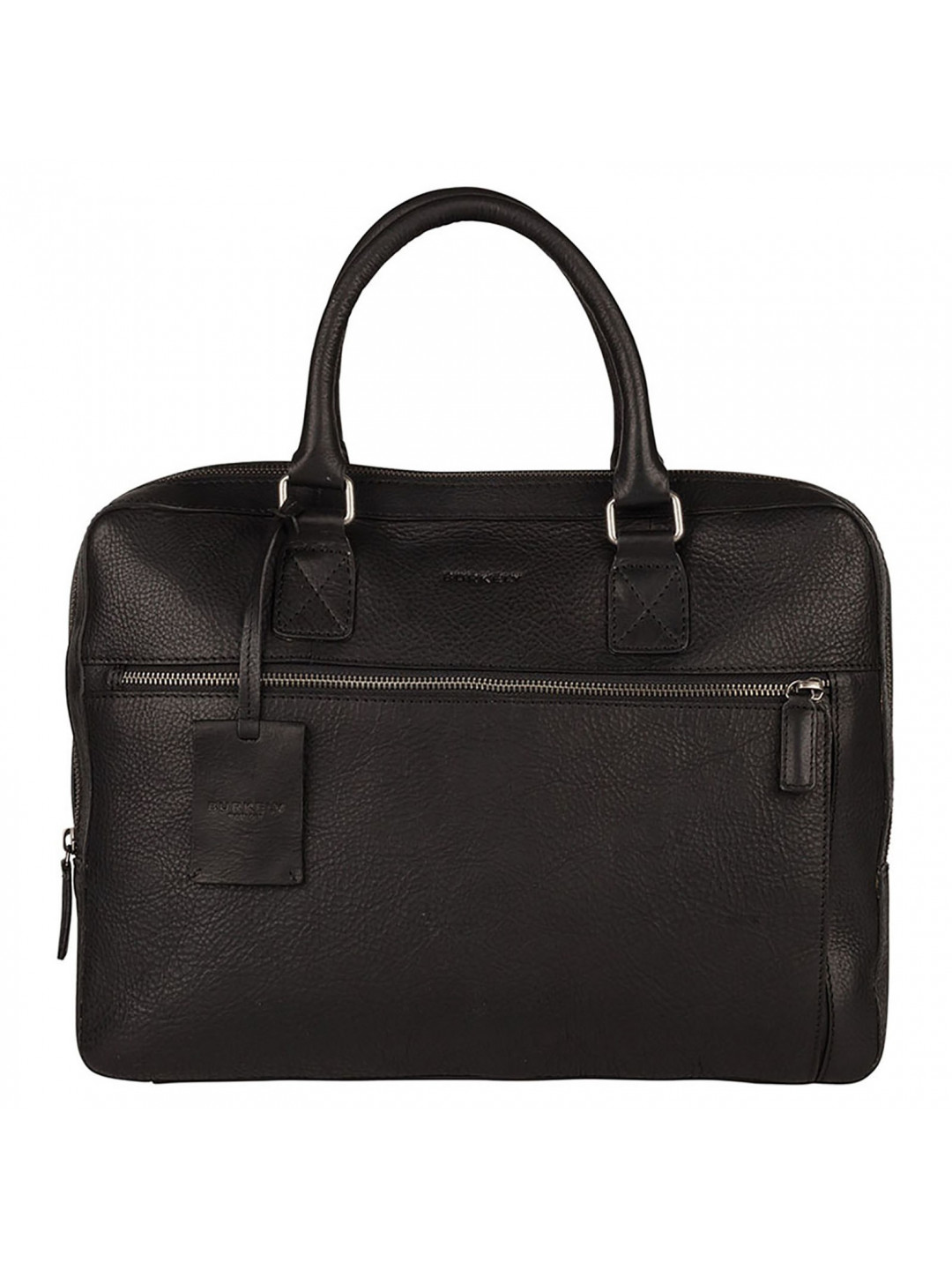 Pánská kožená taška na notebook Burkely Laptop – černá